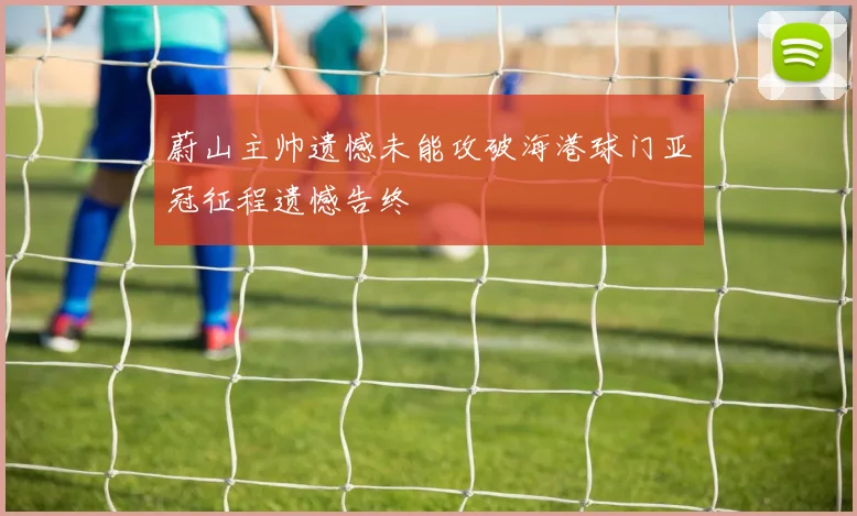 蔚山主帅遗憾未能攻破海港球门亚冠征程遗憾告终